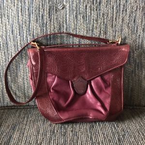 Vintage Susan Gail rare leather plum purse